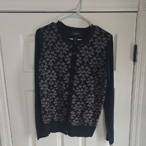 Blue and Gray Women's Cardigan